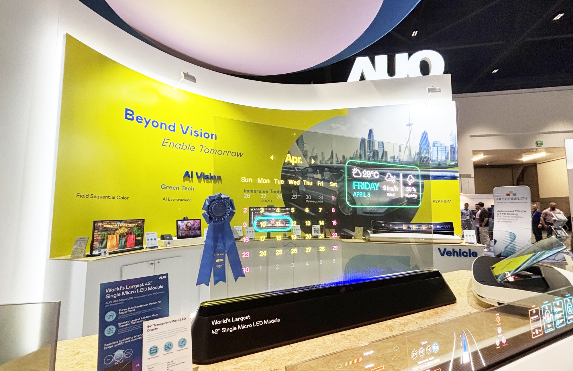 The WWW.乐鱼 &ldquo;64-inch transparent Micro LED display,&rdquo; has won the &ldquo;Best Micro LED Technology&rdquo; award. The display features high transparency, 1,000 nits of brightness, and supports seamless tiling for flexible expansion across various applications. It showcases the boundless potential of Micro LED technology to transform display experiences across time, space, and industries.